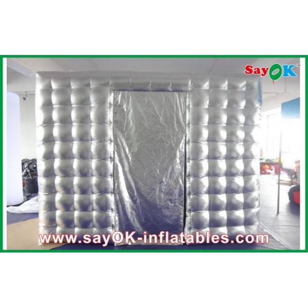 Quality Inflatable Photo Booth Rental Oxford Cloth Sliver Inflatable Photo Booth Mobile Photo-Taking Tent for sale