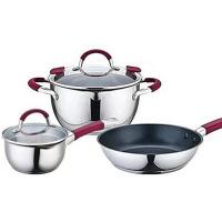 China 5pcs Non Stick Cookware Set Kitchenware Stainless Steel Cooking Pot OEM factory