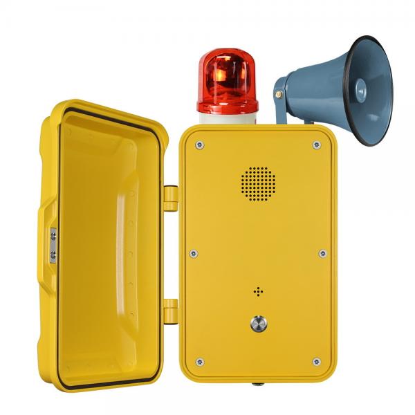 Quality Weatherproof Hands Free Telephone with Flashing Beacon and Metal Loudspeaker for sale