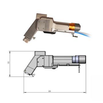 Quality Touch Control Laser Cleaning Head With 10m 20m Cable Length for sale