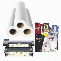 China 98% Heat Transfer Rate Dye Sublimation Paper Roll 40g/50g/60g/80g/100GSM with 44''/60''/64'' for Textile Printing factory