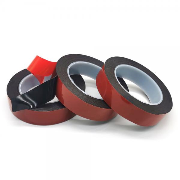 Quality 90°C Heat Resistant Acrylic Foam Tape Moisture Proof Clear / Red Color for sale