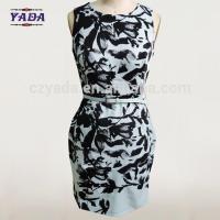 China New style elegant frocks floral print ladies classic casual clothing women dresses sexy dress in cheap price factory