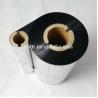 China High quality 110mm*300m premium black wax resin printer ribbon for self adhesive heat transfer label paper factory
