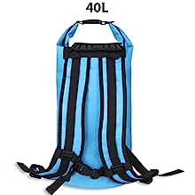 waterproof 40L double strap dry bag