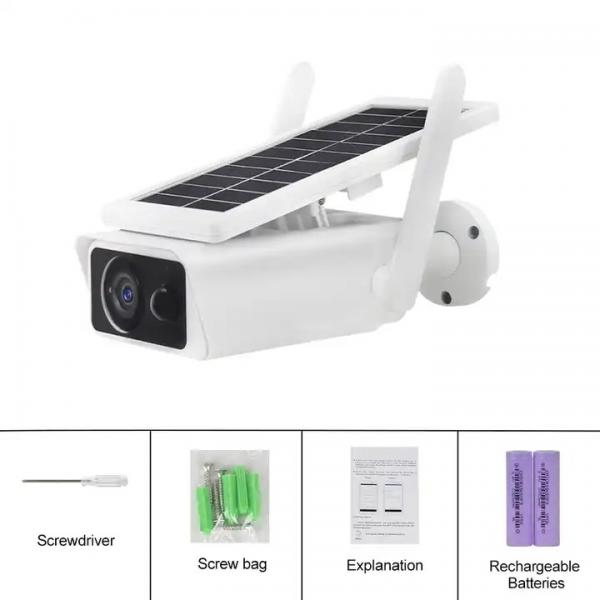 Quality PTZ Outdoor Solar Panel Security Camera Wireless With Floodlight for sale