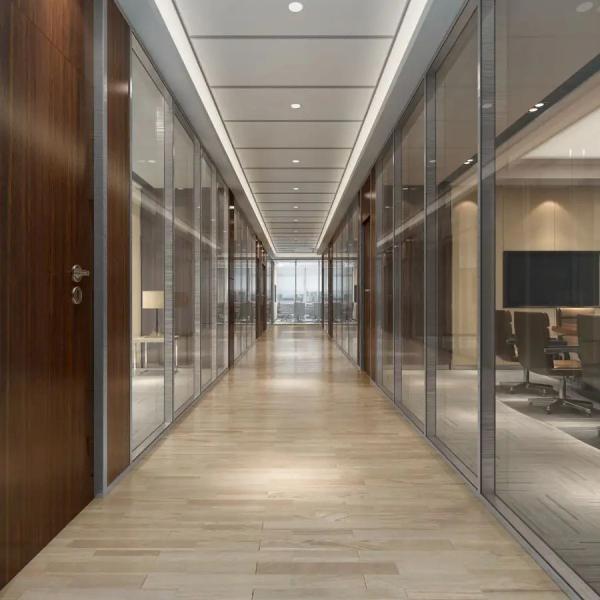 Quality 10mm Glass Partition Wall Room Dividers for Office for sale