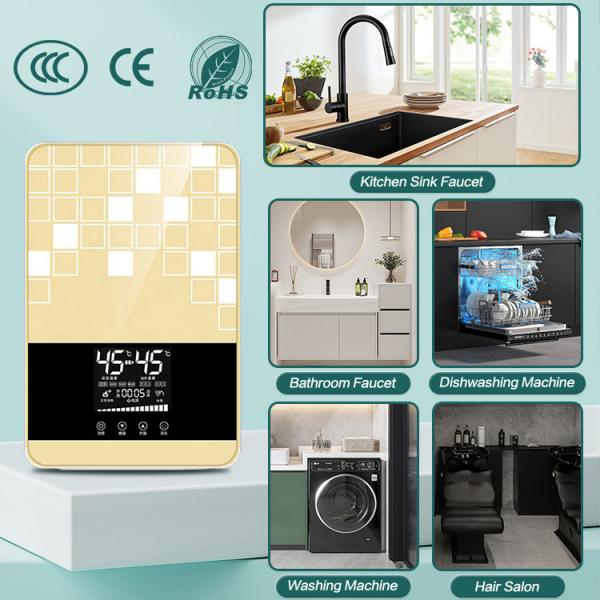 Quality 8000W Heating Instant Hot Water Heater Stainless Steel Wall Mounted for sale