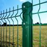 China 3D Curvy PVC Coated Welded Wire Mesh Fencing , Metal Security Fence Panels For Airport factory