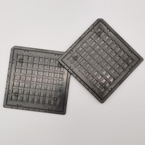 Quality Tiny Modules 4 Inch Waffle Pack Chip Trays ESD Stable Anti Static for sale