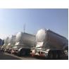 China White Tractor Trailer Truck 3 Axle 50m3 Bulk Cement Tanker Trailer For Cement Company factory