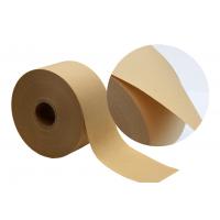 China Non Reinforced Brown Kraft Paper Tape Eco Friendly Wet Water Activated Gummed Paper Tape for sale