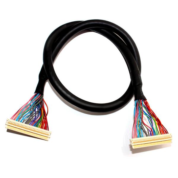 Quality Extension HRS 30PIN LVDS Cable Assembly , Df19-30s To Df19-30s Discrete Wire for sale