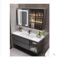Quality Daily Grey Bathroom Floor Cabinet Large Household With Drawers for sale