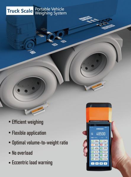 Manufacture Portable Weight Axle Load Scale Wireless Axle Truck Scale for Car