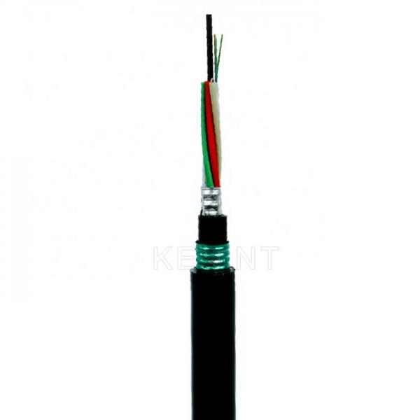 Quality GYTA53 2-144 Cores Fiber Optical Cable KEXINT FTTH G.652D Multitube Armored Stranded for sale