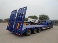 China Heavy Duty 3 Axles Low Bed Semi Trailer For Tracked Vehicles Customized factory