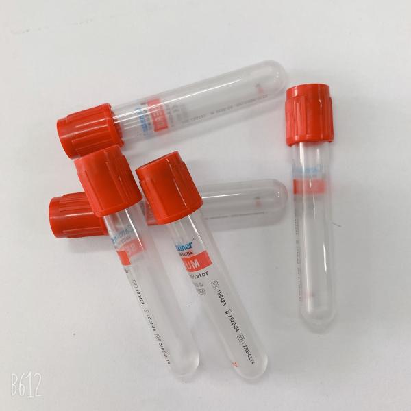 Quality Sterile  PET / Glass Plain Serum Tube Non Activator 3ml 5ml 10ml for sale