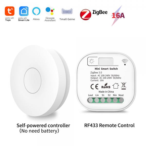 Quality Wifi Zigbee Touch Switch White 86*86*35mm Self Generating Zigbee Wifi Module for sale