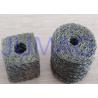 China Soft Monel Knitted Mesh Filters Single Strand Wire Double Round With A Fin factory