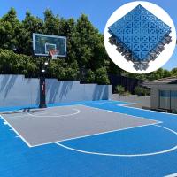 China Outdoor Vinyl Rubber Pvc Pp Sports Pickleball Half Basketball Court Floor Tiles Interlocking factory