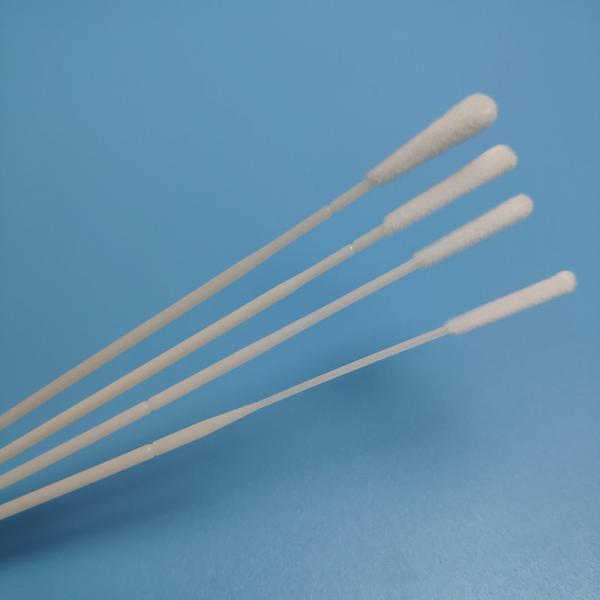 Quality EO Sterile Nasal Sample Collection Nylon Flocked Swabs for sale
