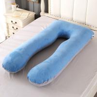 China Thickness 6inch Pregnancy Sleeping Pillow Crystal Velvet Fabric factory