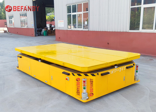 Quality 20m/min AGV Automatic Guided Vehicle Trackless Transfer Cart On Cement Floor for sale