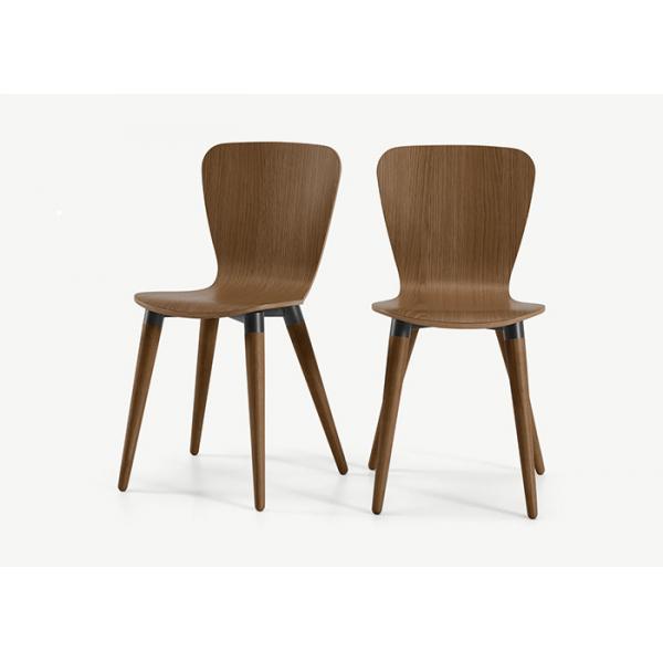 Quality Hotel Restaurant Dining Chair Armless Ant Chair Solid Wood Legs Single Chair for sale