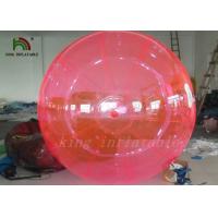 China Good Quality Red PVC / TPU 2m Inflatable Water Ball YKK Zipper From Japan factory