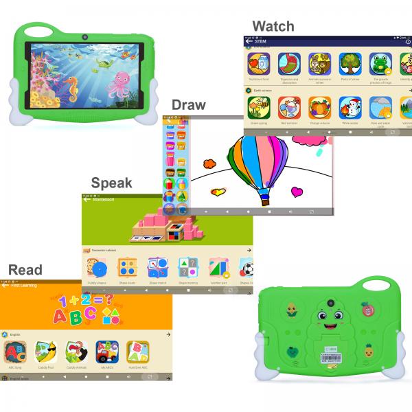 Quality Kids Student Study Tablet 7 Inches Cute Long Battery Life 32GB Storage 2MP + 5MP for sale