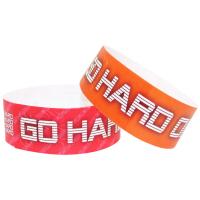 Quality Temperature Resistant Colored Paper Wristbands With Custom Logo Waterproof for sale