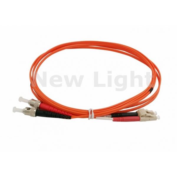 Quality Orange LC FC 9 / 125 Single Mode Duplex Fiber Optic Cable With UPC Polish Connector for sale