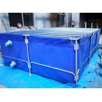 Quality 10000L Tarpaulin Water Tank Self Stand Foldable Plastic Fish Ponds Tarpaulin Fish Farming for sale