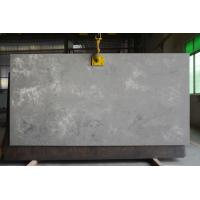 China Marble Grey Quartz Stone Kitchen Island Worktops Leather Surface for sale