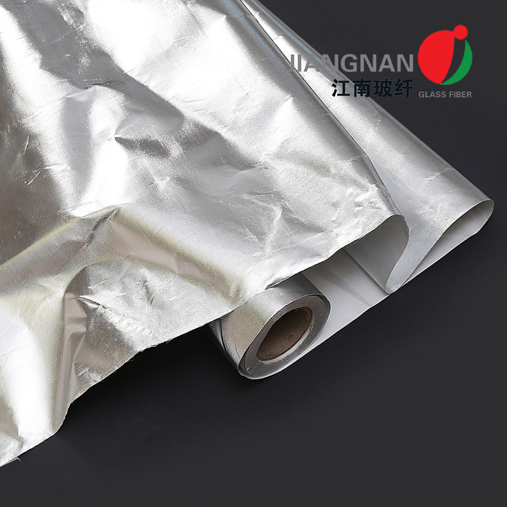 China Heat Protection Aluminum Foil Laminated Fiberglass Fabric For Piping Outside factory