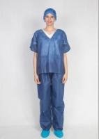 China Protective Disposable Scrub Suits EO And Radiation Sterilization Anti - Static factory