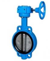 China Zero Leakage Centerline Butterfly Valves Wafer Gearbox Operated Feature factory