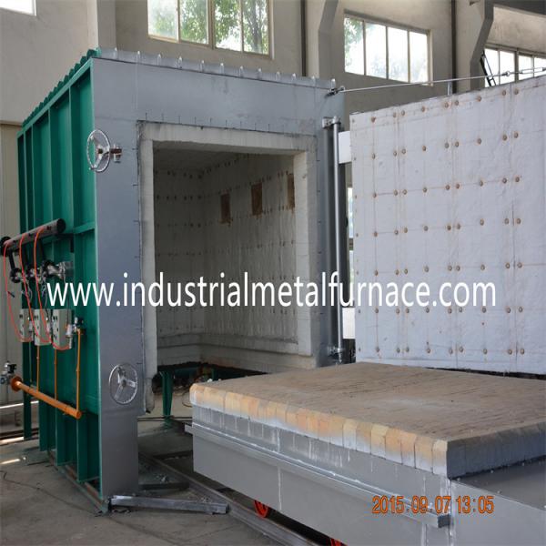 Quality 2000 X 1000 X 1000mm Natural Gas Customized Car Bottom Furnace Bogie Hearth Furnace for sale