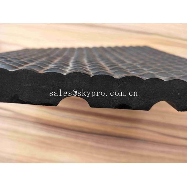 Quality 8mm-20mm Thickness Bubble Coin Interlocking Cow Horse Stable Rubber Mat Shock for sale