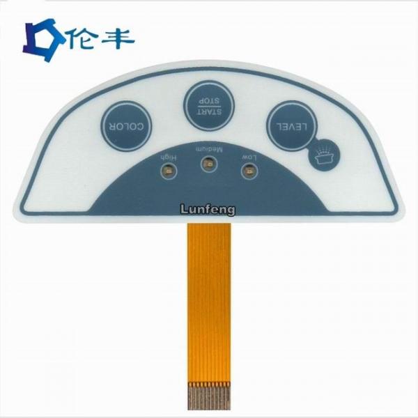 Quality FPC Membrane Tactile Metal Dome Switch 3M 467 Adhesive LEDs Custom Tactile Keyboard for sale