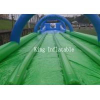 China Custom 1200m Inflatable Slip N Slide PVC Tarpaulin Four Lanes Inflatable Slip Slide factory