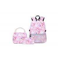 China Soekidy Pink Unicorn Polyester Toddler School Backpack With Lunch Bag Pencil Case factory