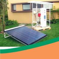 China Portable Outdoor Heat Pipe Solar Water Heater With Electric Backup factory