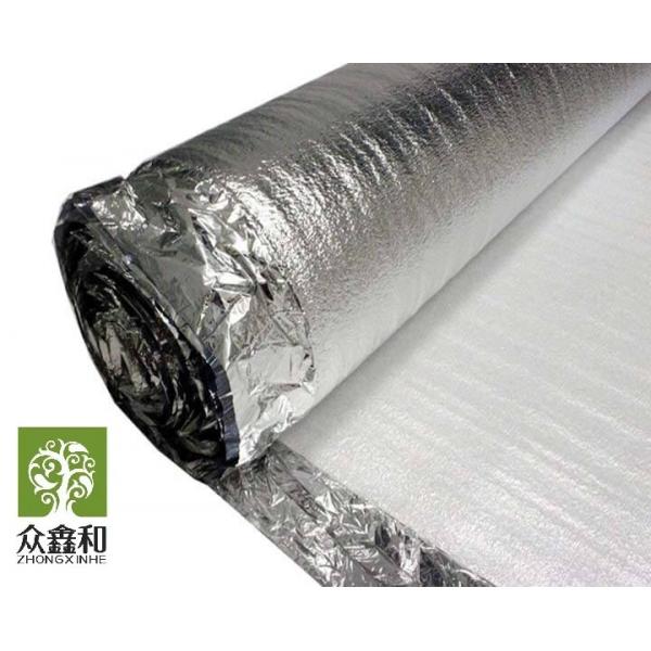 Quality Moisture Proofing Laminate Floor Underlay White 12mm Thickness With Silver Film for sale