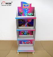 China Freestanding Candy Merchandising Metal Retail Display Stands With Powder Coating factory