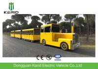 China Gasoline Power 62 Seats Mini Trackless Train 76 KW Rated Power CE Approved factory