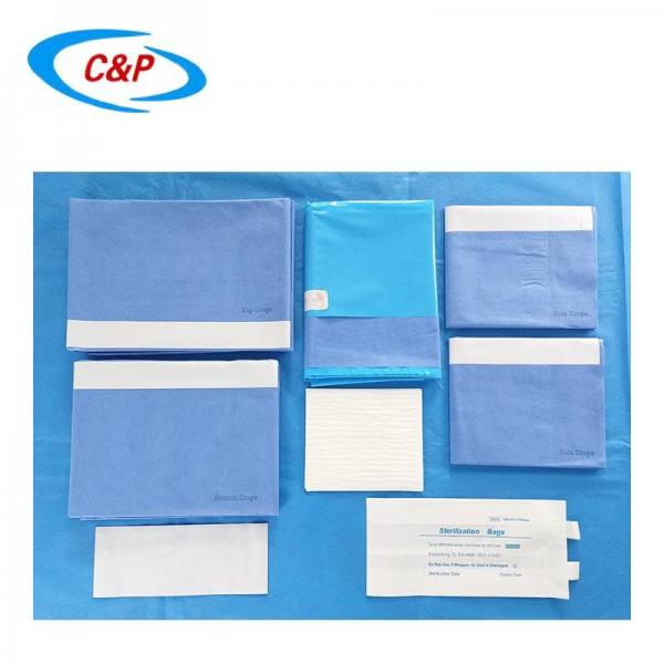Quality SMS Blue Disposable Universal Surgical Drape Pack For Hospital Clinic for sale