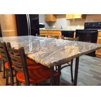 China 37 X 96 Granite Stone Kitchen Countertops With Bullnose Edges , Grey Color factory