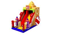 China Big Ben Castle PVC Material Inflatable High Dry Slide For 5 - 10 Children factory